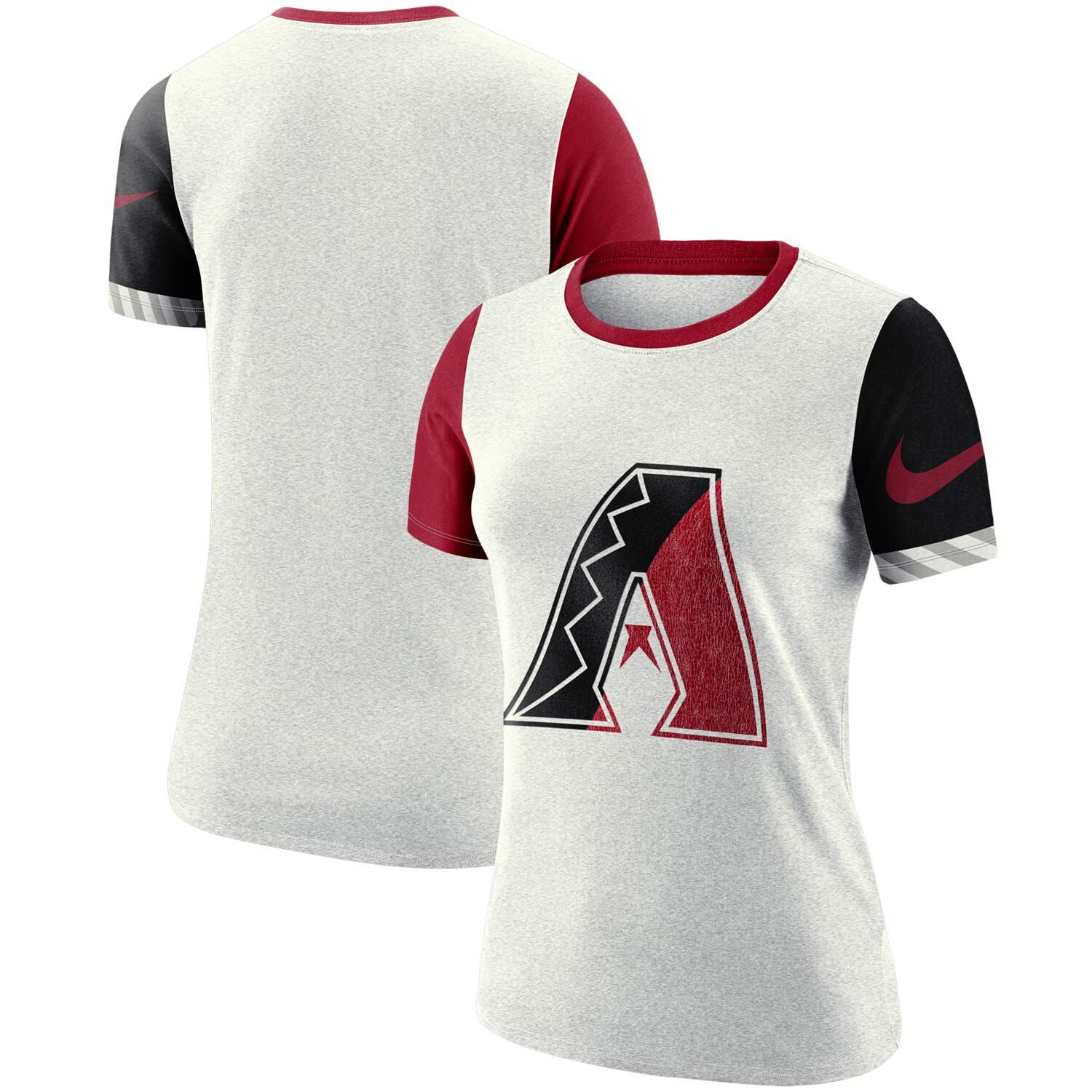 red and white womens nike shirt