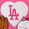 Girls Infant Pink Los Angeles Dodgers I Glove You T-Shirt