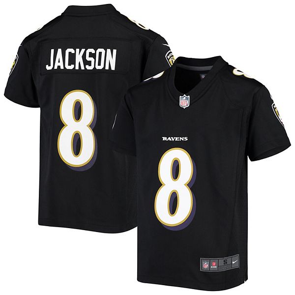 Nike Youth Baltimore Ravens Lamar Jackson Game Jersey - Black