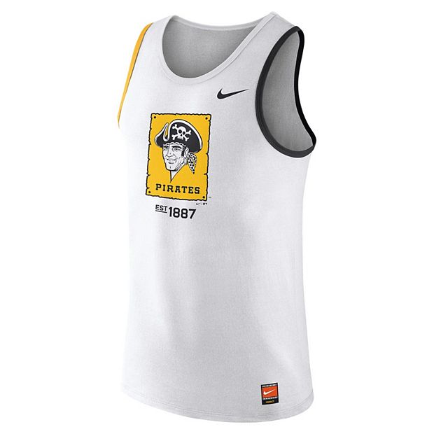 Womens Pittsburgh Pirates Coopers Town Logo Grey Tank Top 