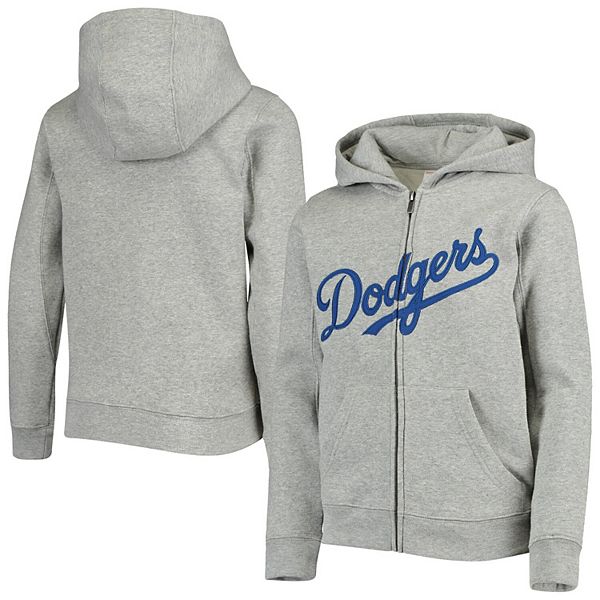 Outerstuff Infant Boys and Girls Heathered Gray, Royal Los Angeles Dodgers  Sideline Fleece Pullover Hoodie and Pants Set
