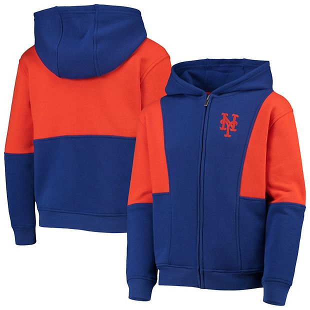 New York Mets Toddler Royal Fleece Hoodie Full-Zip Jacket