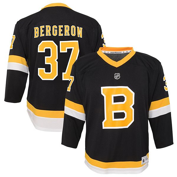 Patrice Bergeron Signed Boston Bruins Black Adidas Authentic Jersey