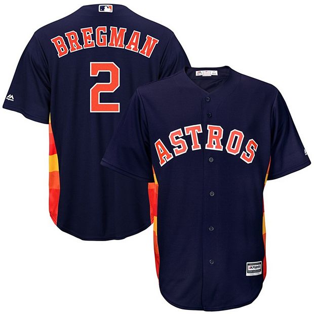 Men's Majestic Alex Bregman Navy Houston Astros Big & Tall Cool Base Player  Jersey
