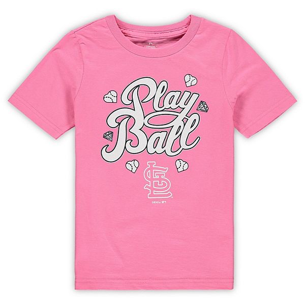 Preschool Pink St. Louis Cardinals Ball Girl T-Shirt