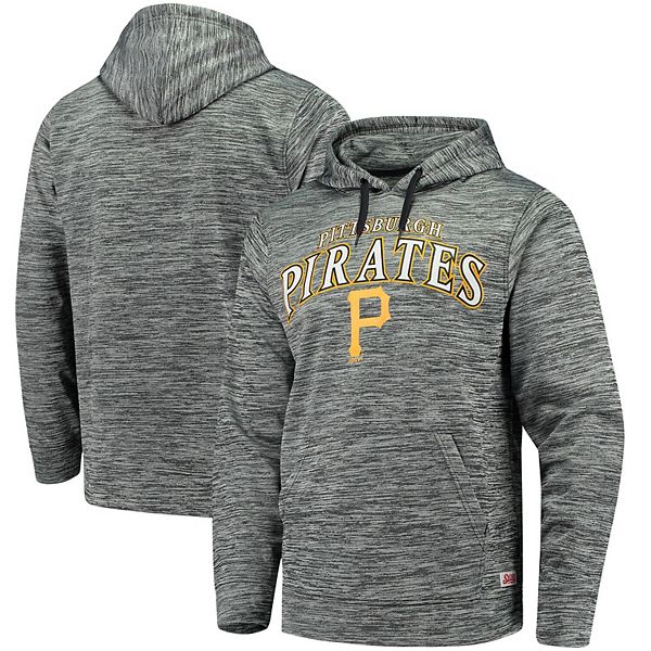 Youth Pittsburgh Pirates Stitches Black/Heathered Gray T-Shirt