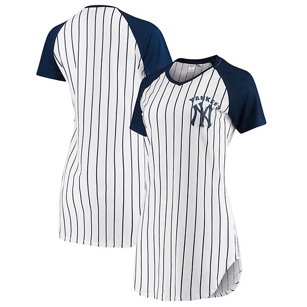 Women's Concepts Sport White New York Yankees Vigor Pinstripe