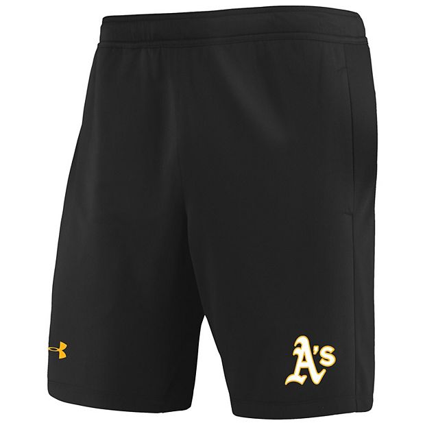 Men's Under Armour Black Oakland Athletics MK-1 Performance Shorts