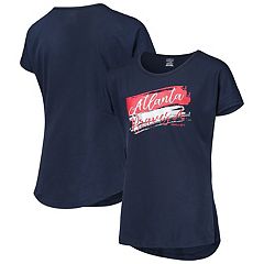 Mlb Atlanta Braves Youth Girls' Henley Team Jersey : Target