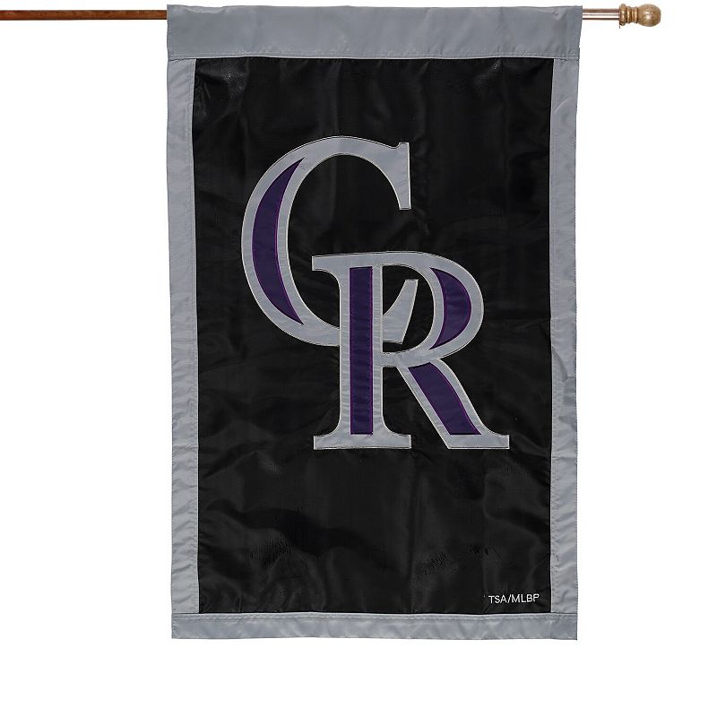 Colorado Rockies 28 x 44 Applique Double-Sided House Flag, Multicolor
