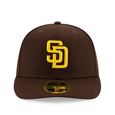 Men's New Era Brown San Diego Padres Authentic Collection On-Field Low Profile 59FIFTY Fitted Hat