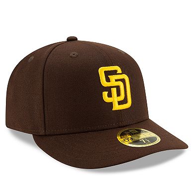 Men's New Era Brown San Diego Padres Authentic Collection On-Field Low Profile 59FIFTY Fitted Hat