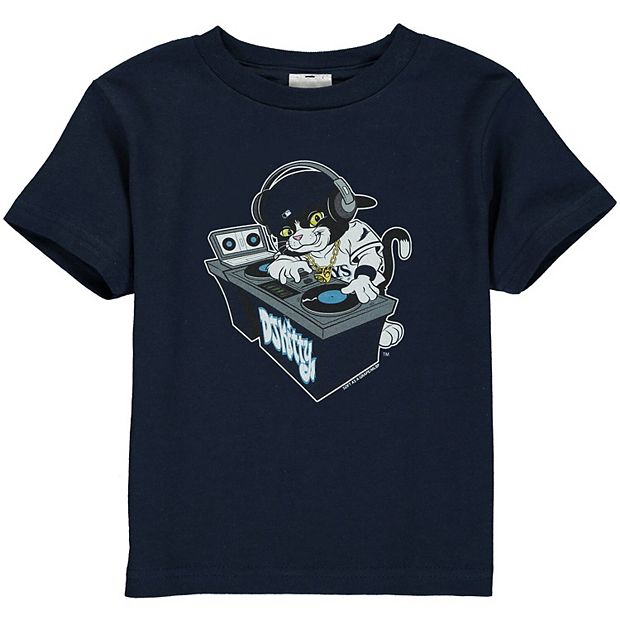 Toddler Navy Tampa Bay Rays DJ Kitty Distressed Mascot T-Shirt
