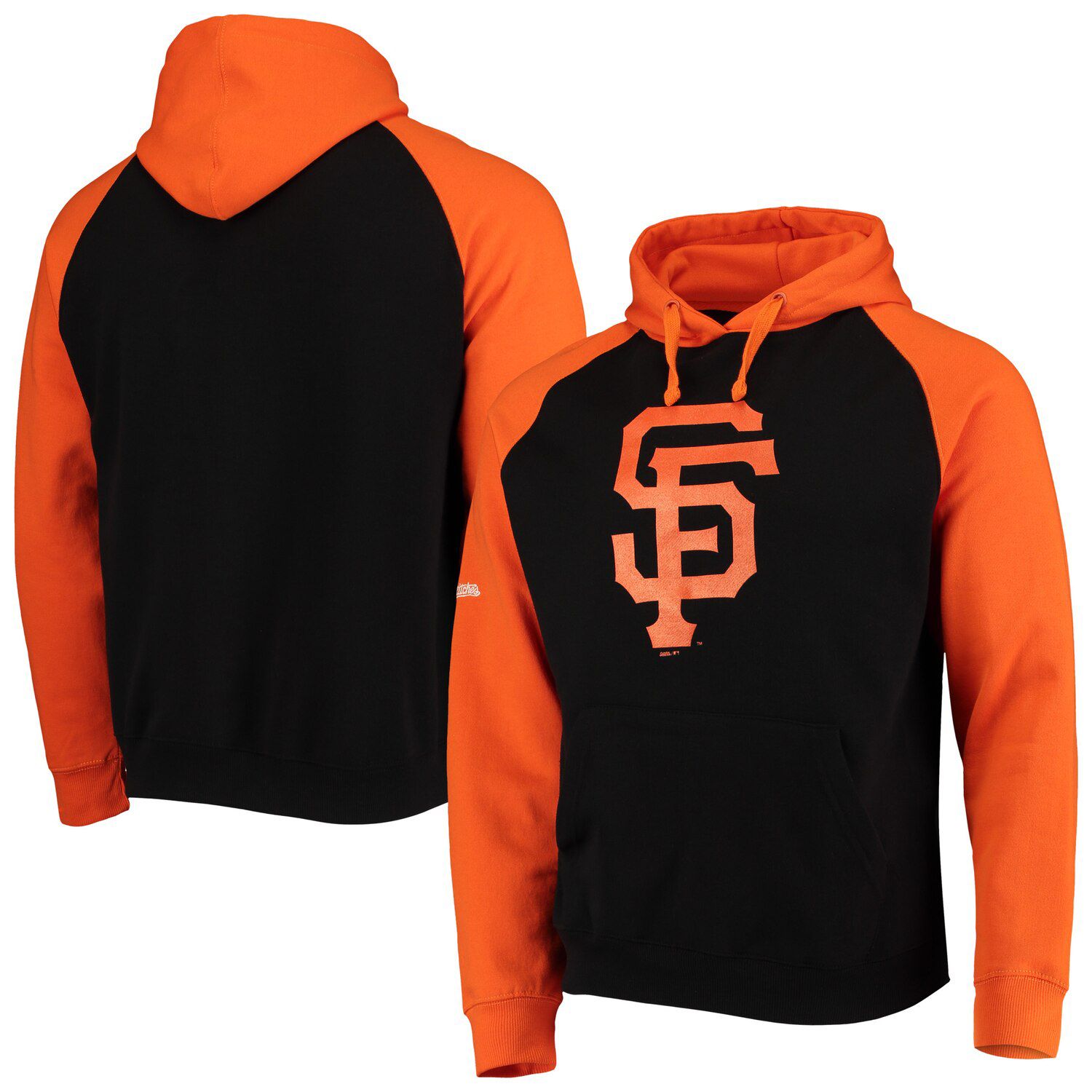 mens black and orange hoodie