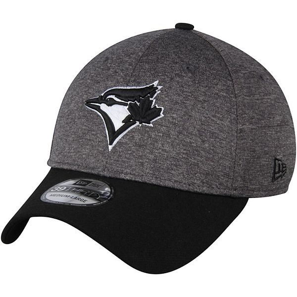 Men S New Era Heathered Gray Black Toronto Blue Jays Shadow Tech 39thirty Flex Hat