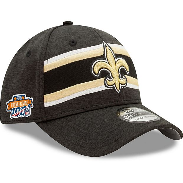 New Orleans Saints New Era Black/Gold 39Thirty Flex-Fit Hat