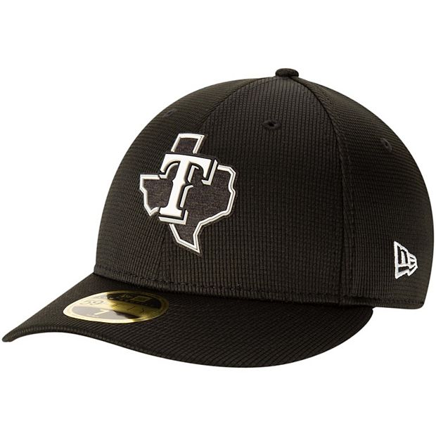 Men's New Era Black Texas Rangers Team Clubhouse Low Profile 59FIFTY Fitted  Hat