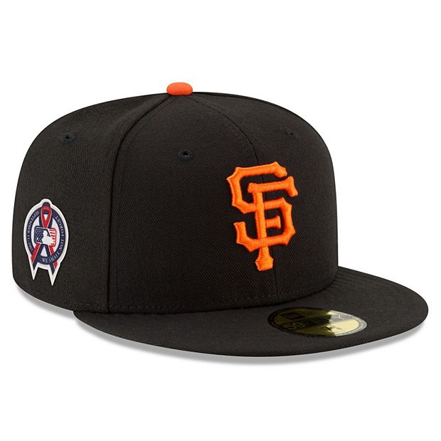 Men's New Era Black San Francisco Giants Upside Down Logo 59FIFTY Fitted Hat