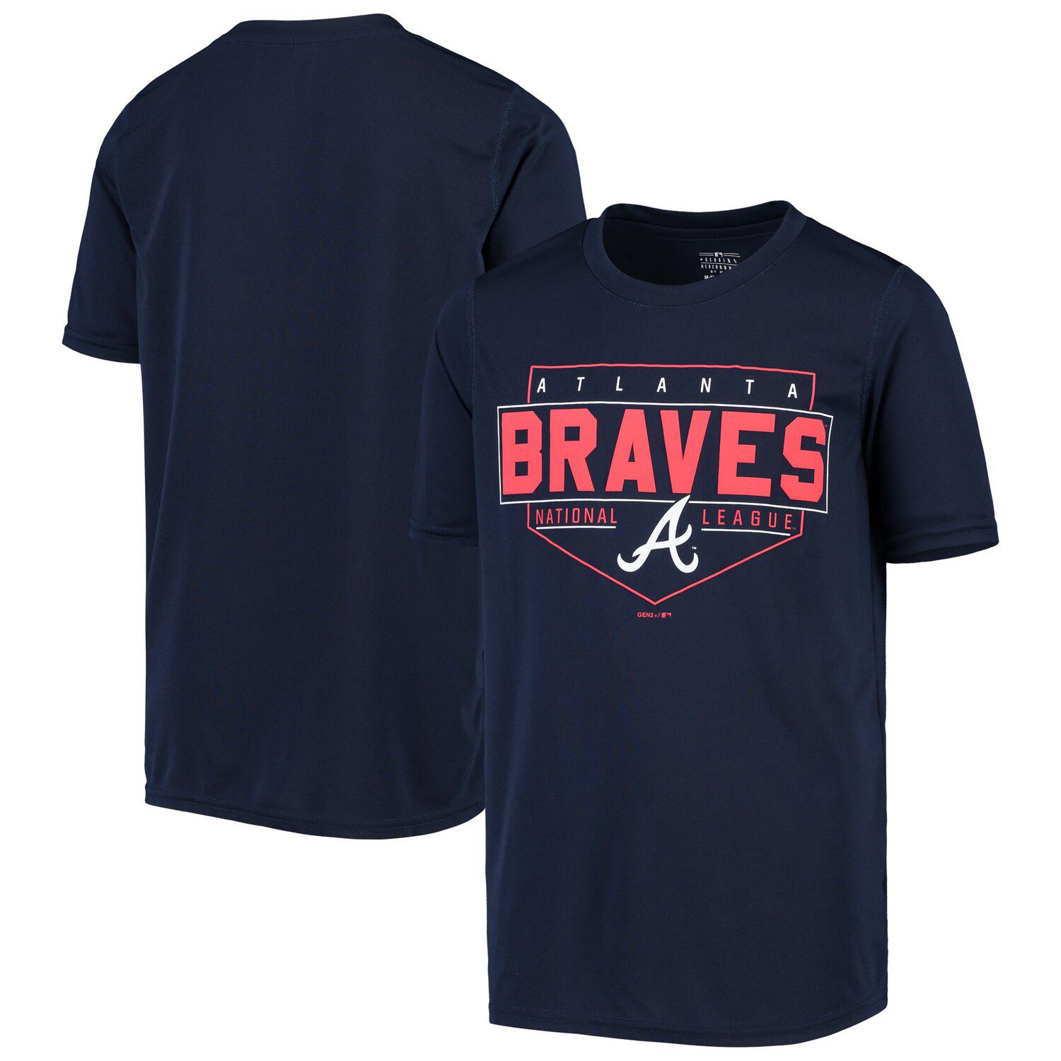 Youth Navy Atlanta Braves Stolen Base 