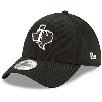 New Era Texas Rangers Blackout 9Fifty Trucker Mens Hat Black