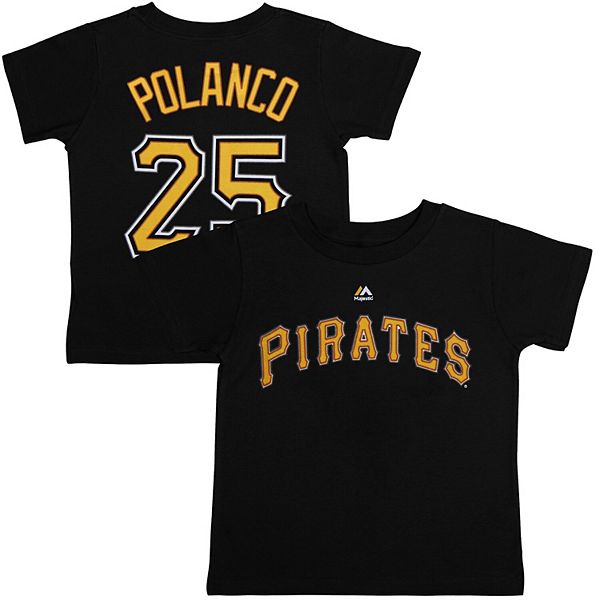 Gregory Polanco Pittsburgh Pirates Majestic Youth Name & Number T