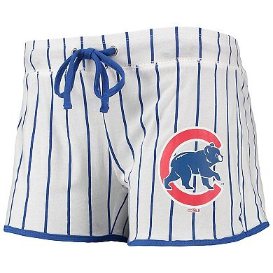 Women's Concepts Sport White/Royal Chicago Cubs Vigor Sleep Shorts