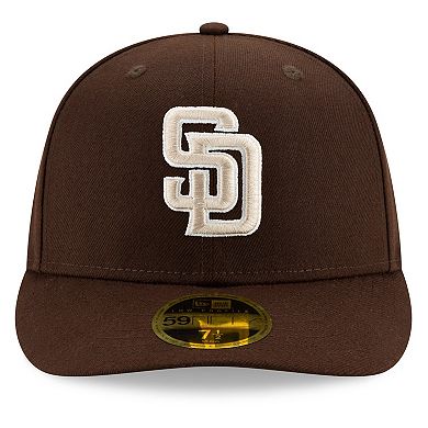 Men's New Era Brown San Diego Padres Alternate 2020 Authentic Collection On-Field Low Profile 59FIFTY Fitted Hat