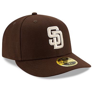 Men's New Era Brown San Diego Padres Alternate 2020 Authentic Collection On-Field Low Profile 59FIFTY Fitted Hat