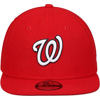 Men's New Era Red Washington Nationals Team Color 9FIFTY Snapback Hat