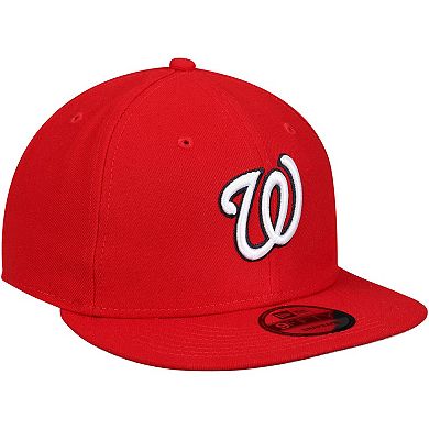 Men's New Era Red Washington Nationals Team Color 9FIFTY Snapback Hat