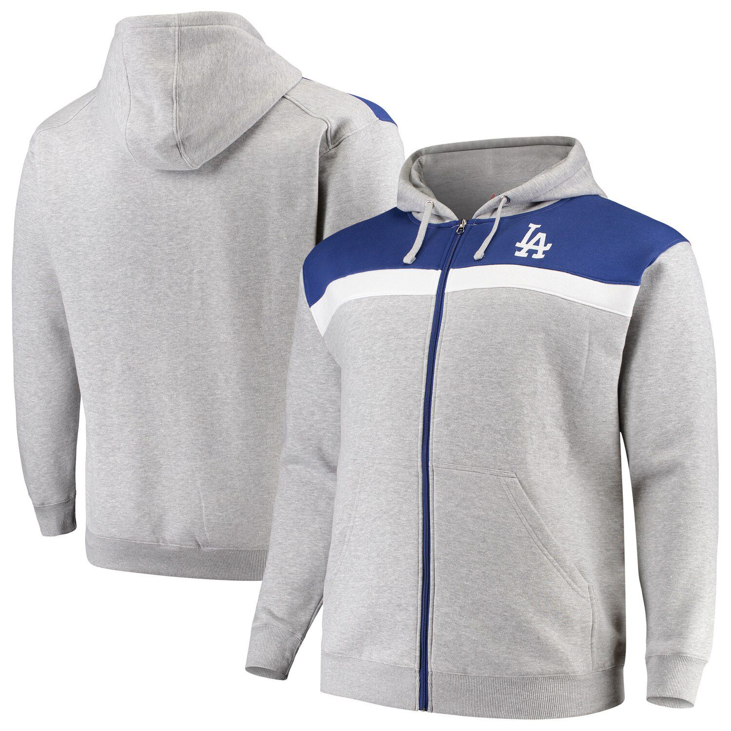 dodgers zip up hoodie mens