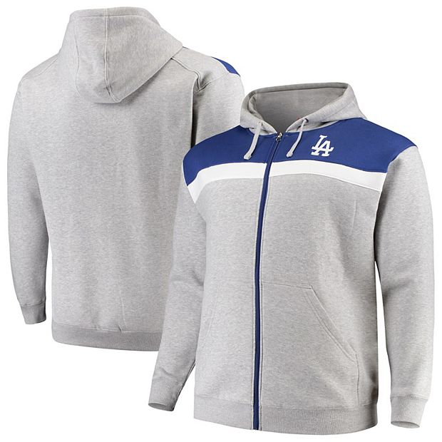 Los Angeles Dodgers Big & Tall Pullover Sweatshirt - Royal/White