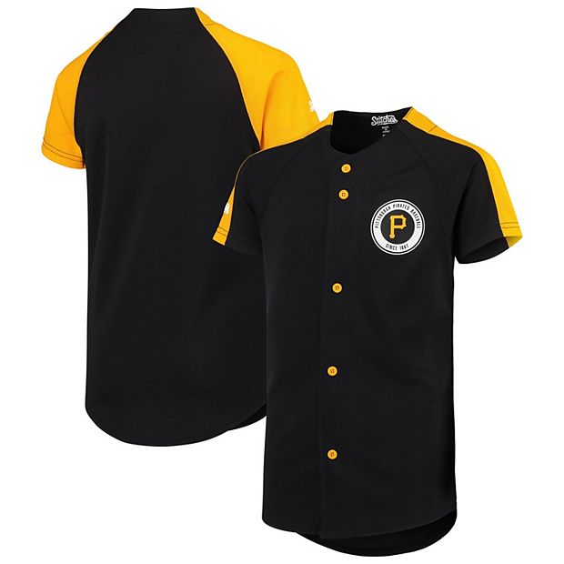 Pittsburgh pirates button down hot sale jersey