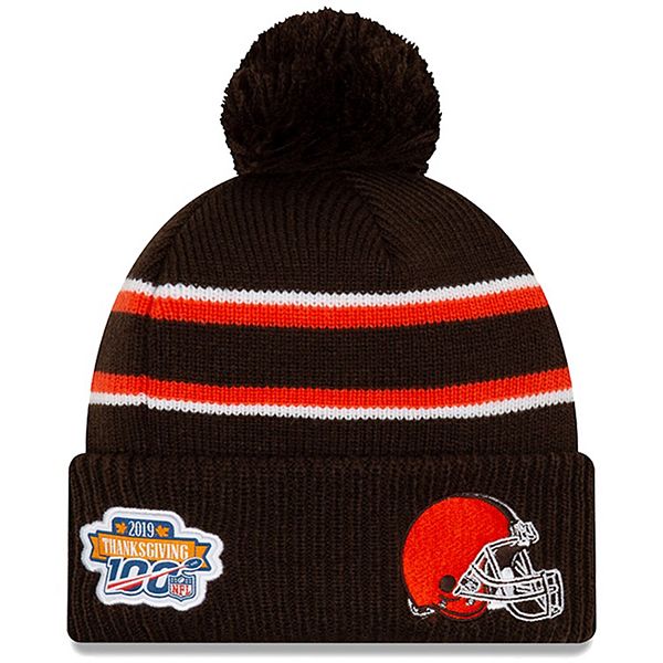 Men's New Era Brown Cleveland Browns 2019 Thanksgiving Sideline