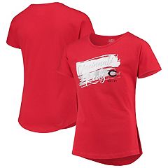 Lids Cincinnati Reds New Era Girls Youth Flip Sequin Heart Crop Top - White