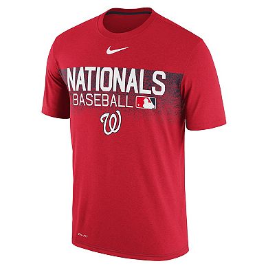 Men's Nike Red Washington Nationals Authentic Collection Legend Team ...