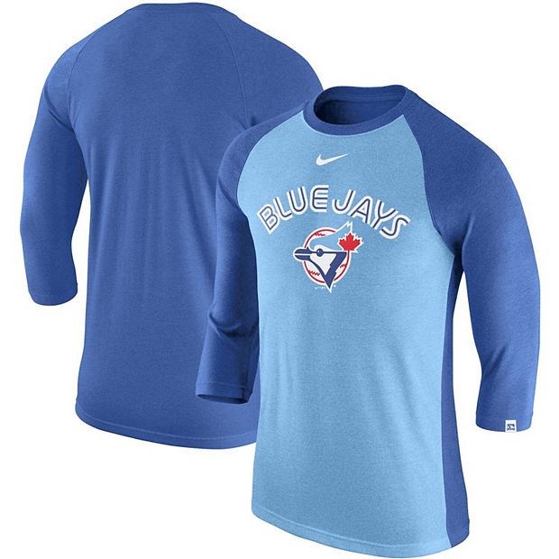 Toronto Blue Jays Long-Sleeved Tees, Blue Jays Raglan, Long-Sleeve T-Shirts