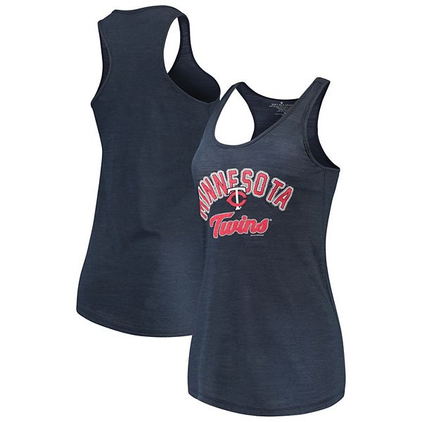 Women's Soft as a Grape Navy Minnesota Twins Multicount Racerback Tank Top