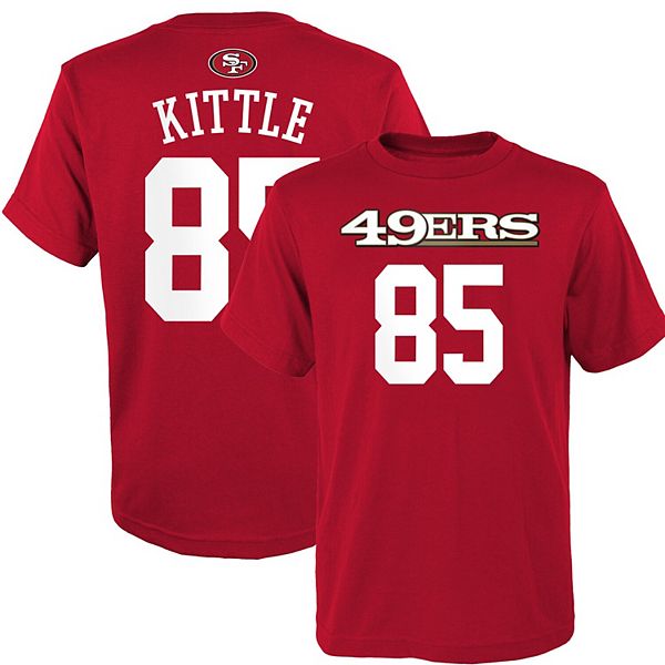 George Kittle San Francisco 49ers Infant Mainliner Player Name & Number  Bodysuit - Scarlet