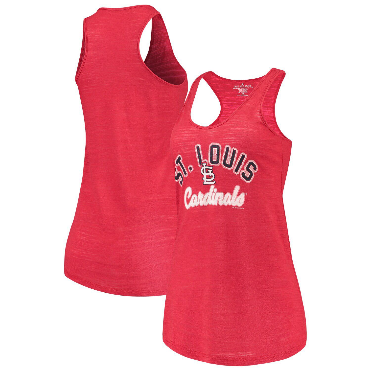 Image for Unbranded Women's Soft as a Grape Red St. Louis Cardinals Multicount Racerback Tank Top at Kohl's.