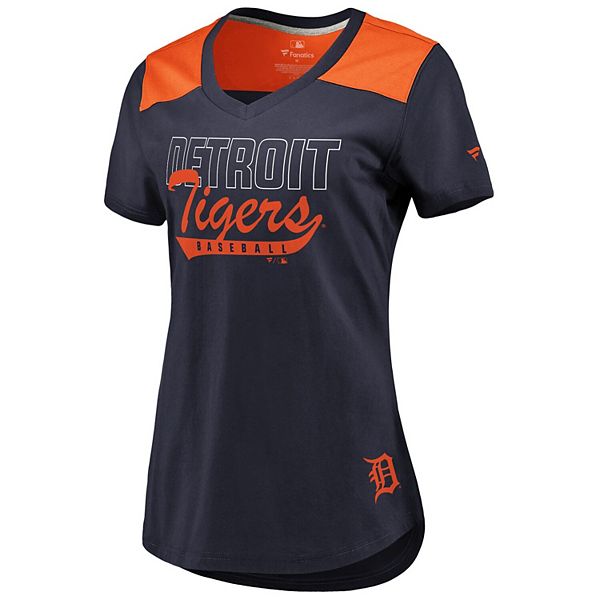 Women's Fanatics Branded Navy/Orange Detroit Tigers Iconic