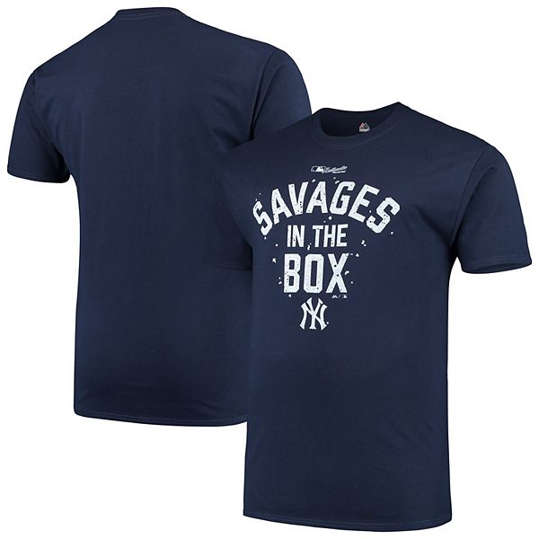 New York Yankees '47 Brand 'Bunch of Savages' Navy T-Shirt - L EUC