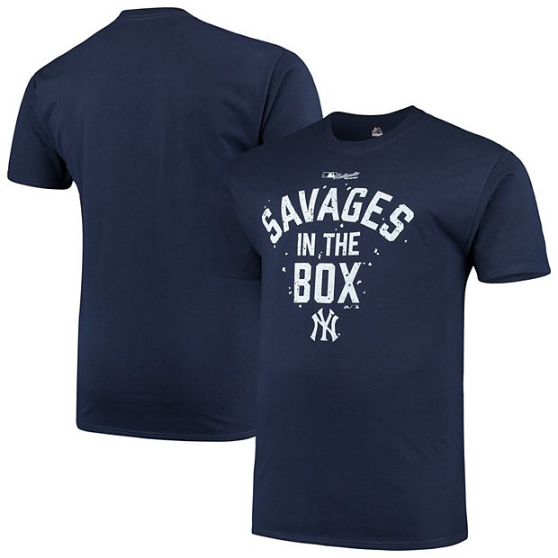 New York Yankees Majestic Savages in the Box T-Shirt - Navy
