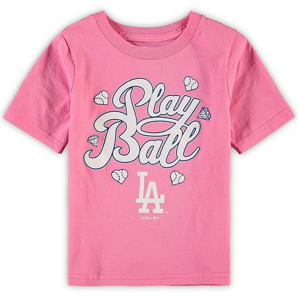 Dodgers Girl Glitter Pink Team Jersey