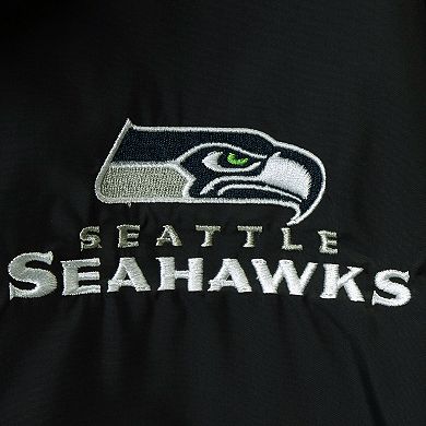 Men's Dunbrooke Navy Seattle Seahawks Logo Legacy Stadium Full-Zip Jacket