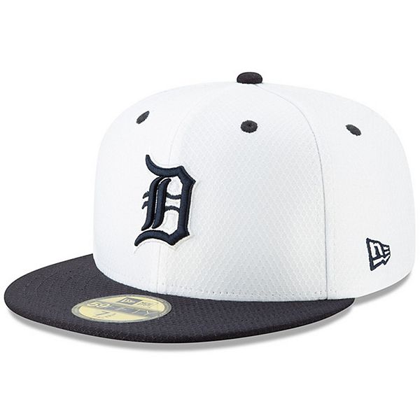 Detroit Tigers New Era Optic 59FIFTY Fitted Hat - White/Navy