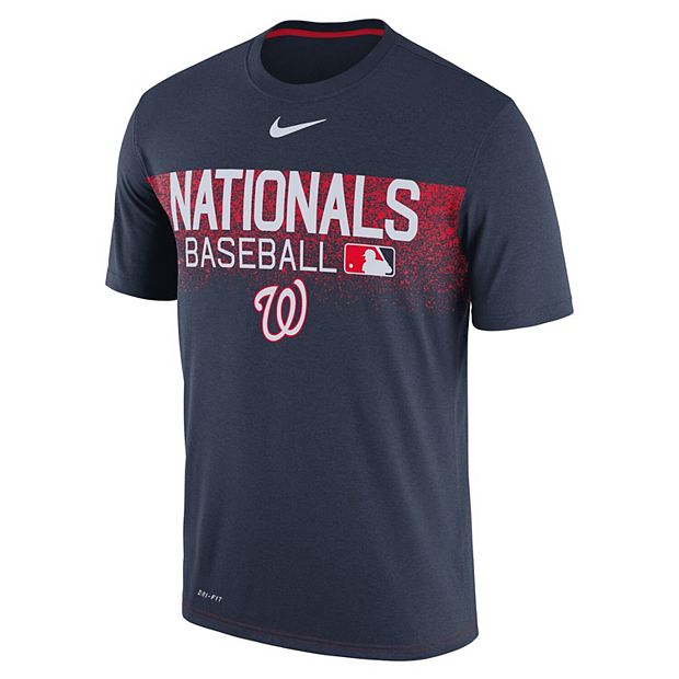 Men's Nike Red Washington Nationals Authentic Collection Performance Long Sleeve T-Shirt