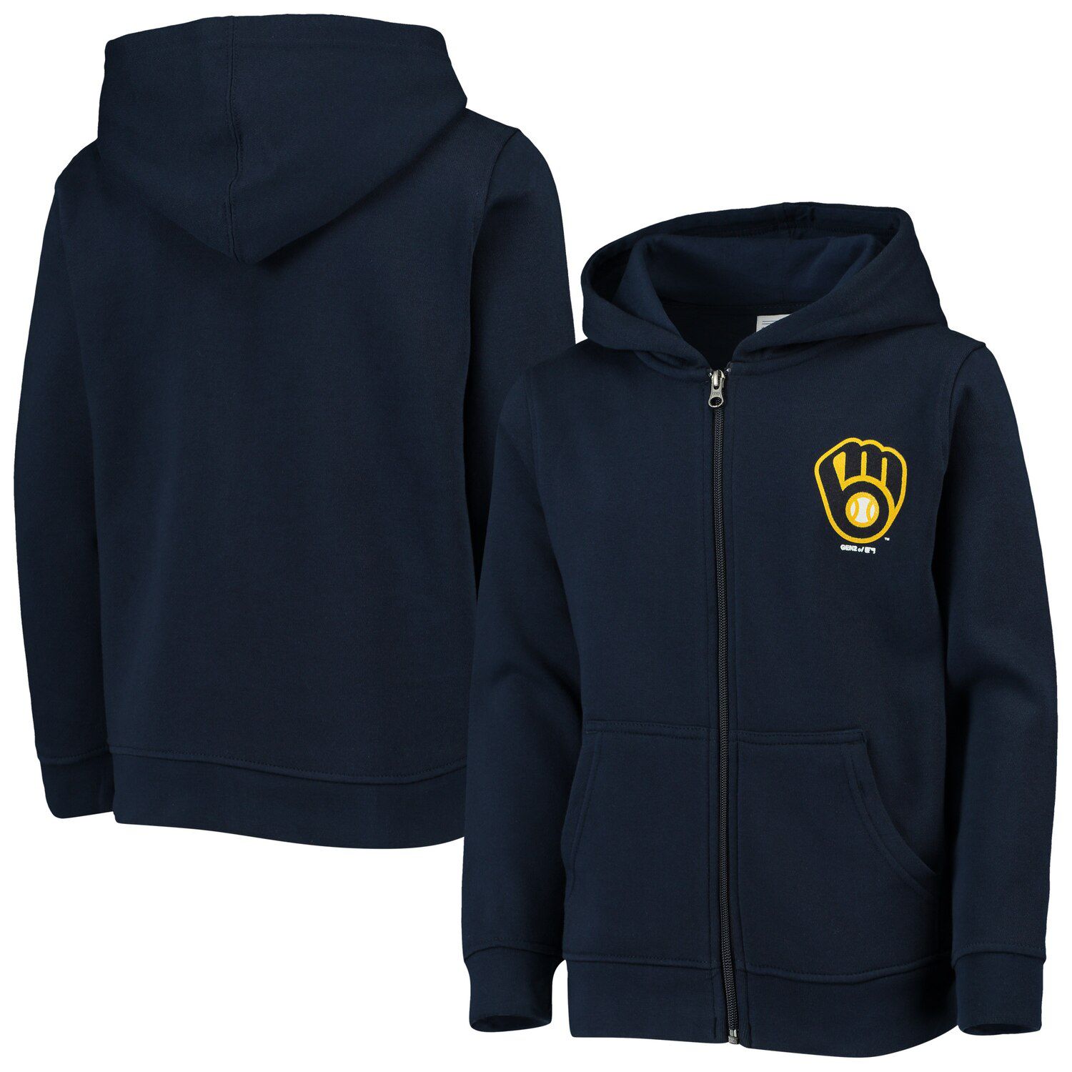 brewers full zip hoodie