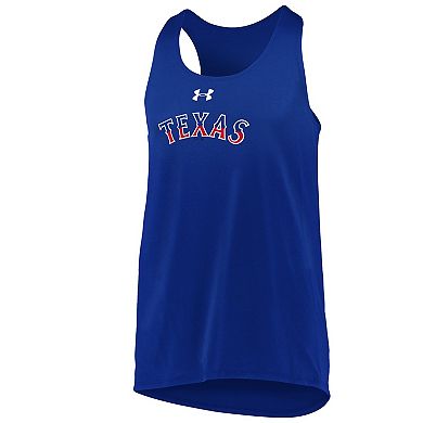 Girls Youth Under Armour Royal Texas Rangers Big Time Fan Tank Top
