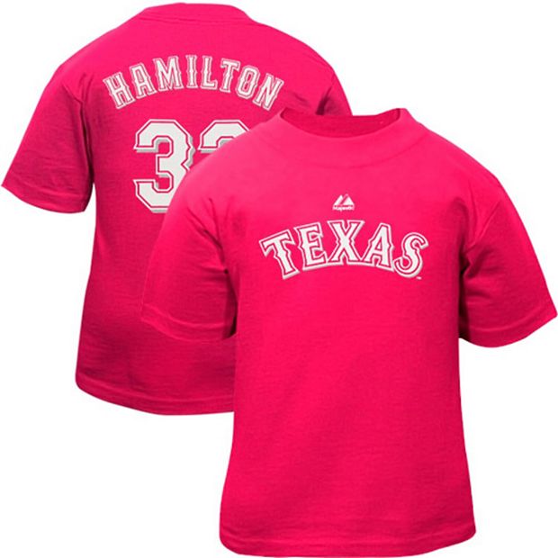 Majestic Josh Hamilton Texas Rangers #32 Infant Girls Name